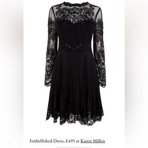 Elegant Black Lace Dress